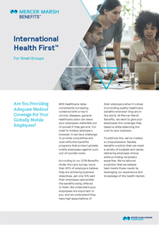 International Health First for Small Groups